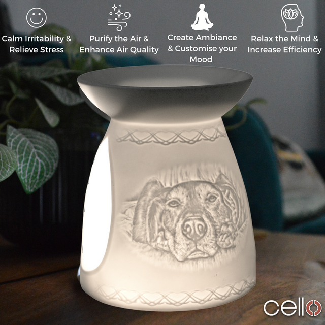 Cello Porcelain Tealight Burner - Dog