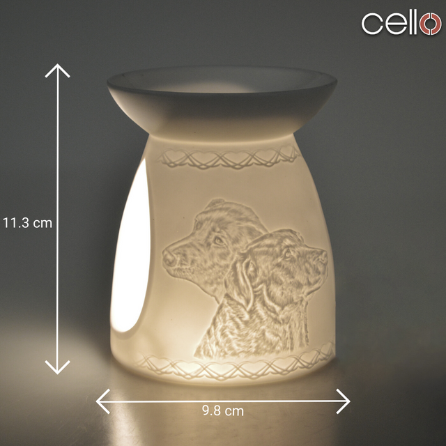Cello Porcelain Tealight Burner - Dog