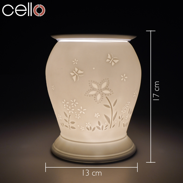 Cello Electric Wax Burner Porcelain Barrel - Flower