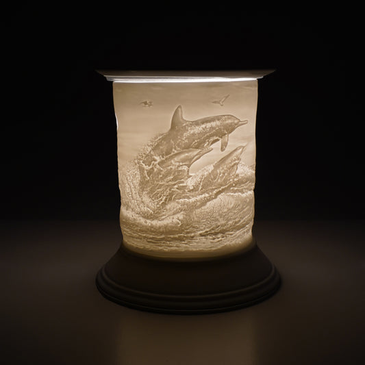Cello Electric Wax Burner Porcelain Straight - Dolphin