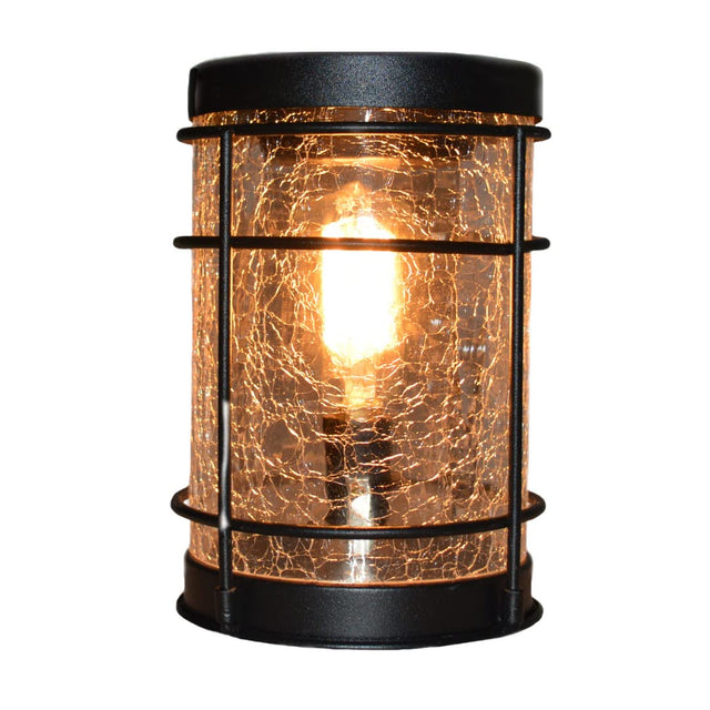 Cello Black Crackle Edison Electric Melt Burner & Spiced Citrus Wax Medallion Set
