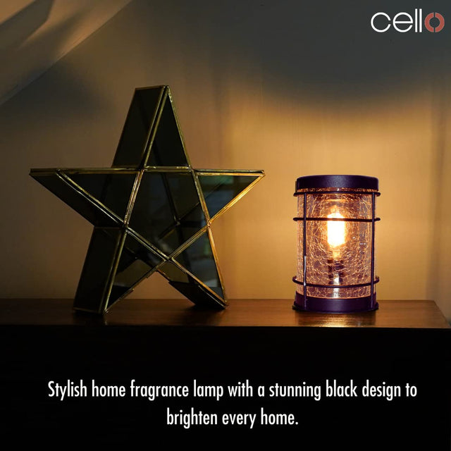 Cello Black Edison Crackle Electric Wax Burner