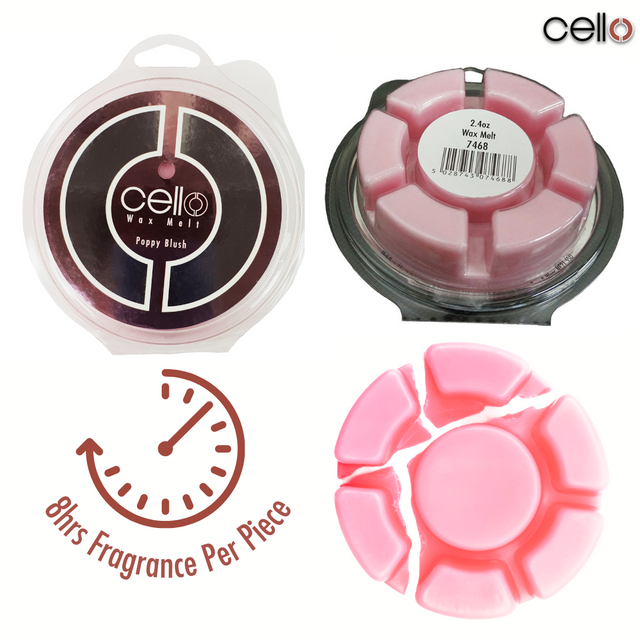 Cello Wax Melt - Poppy Blush