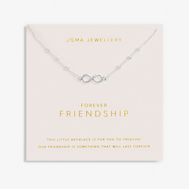 Joma Jewellery Forever Yours Necklace - Forever Friendship Silver Plated