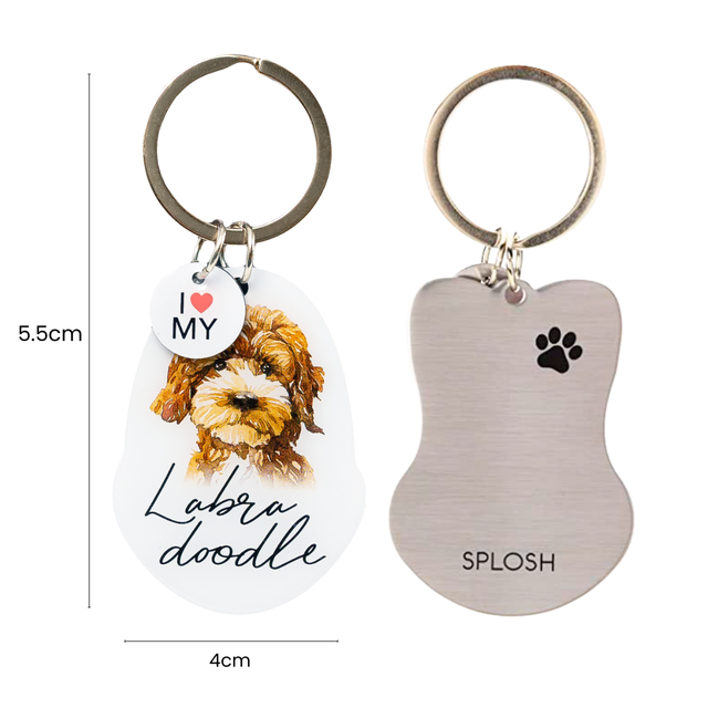 Splosh Pet Keyring - Labradoodle