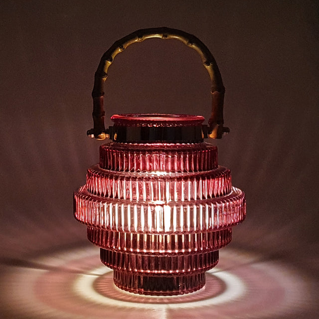 Lantern Lamp - Dark Red