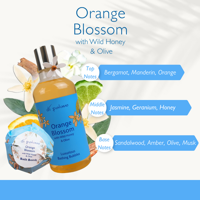 Di Palomo Orange Blossom Indulgent Luxury Bathing Collection