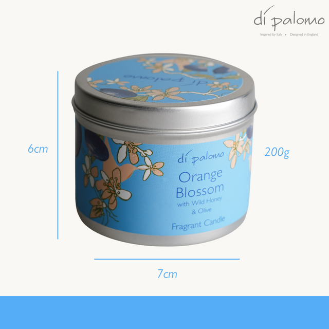 Orange Blossom Tin Candle 200g