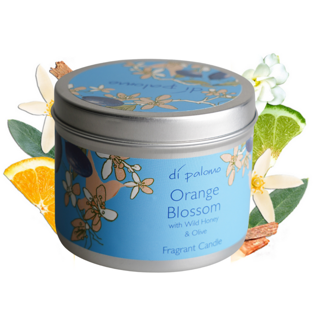 Orange Blossom Tin Candle 200g