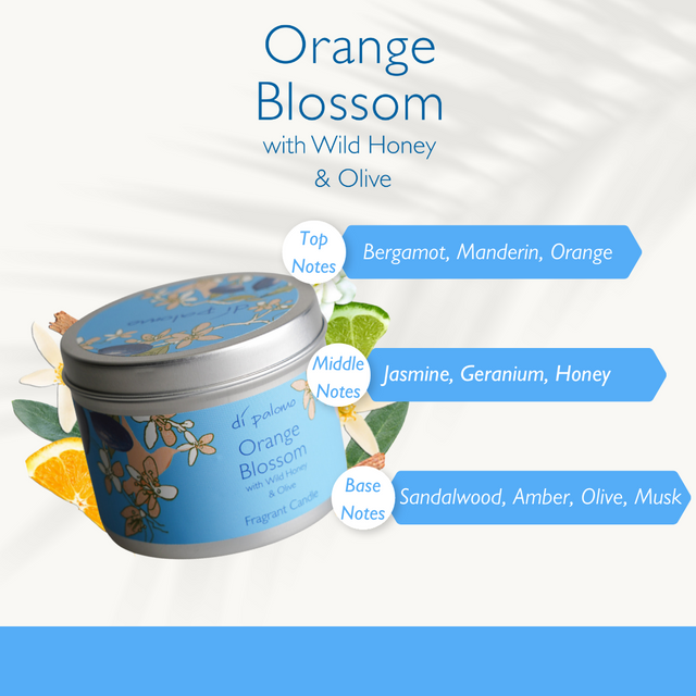 Orange Blossom Tin Candle 200g