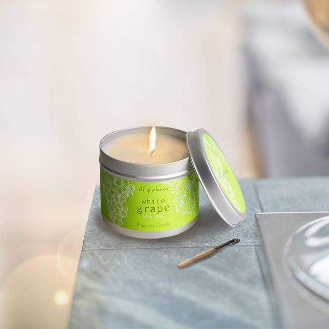 Di Palomo White Grape Fragrant Candle Tin 200g