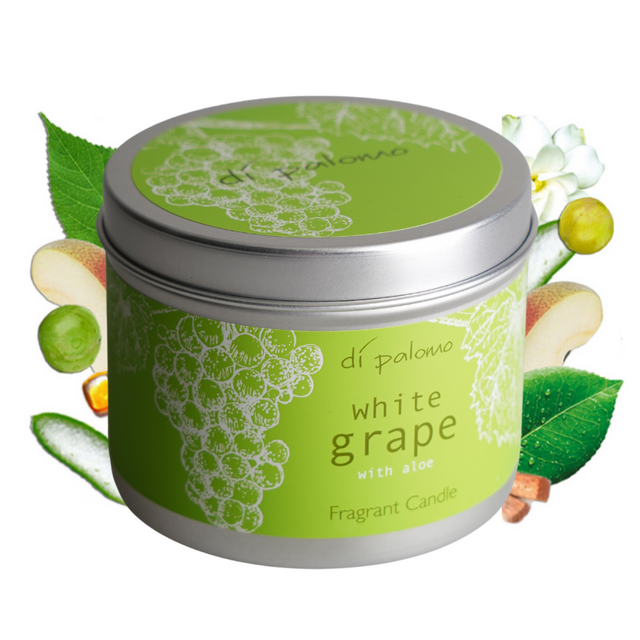 Di Palomo White Grape Fragrant Candle Tin 200g