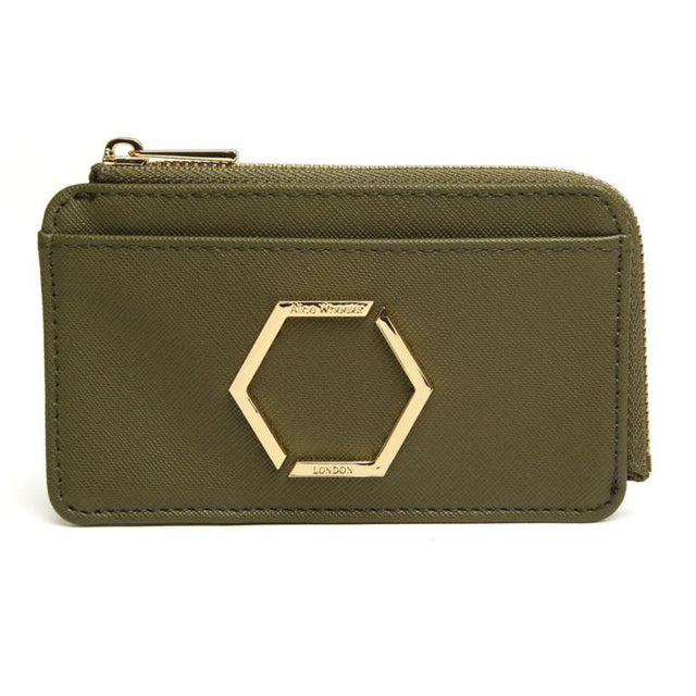 Alice Wheeler Honeycomb Bath Purse - Olive