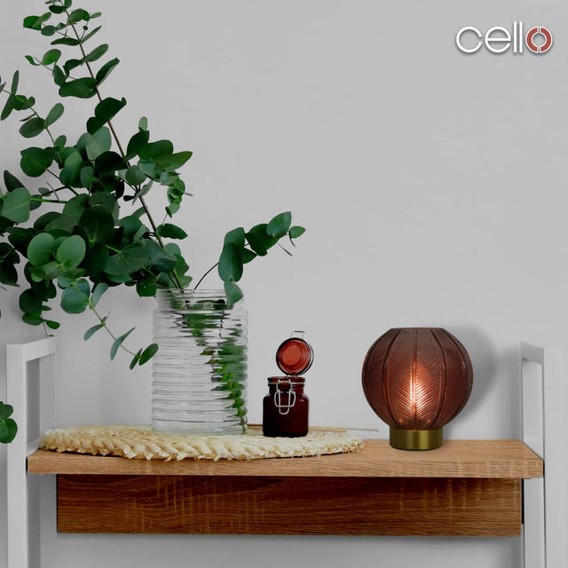 Cello Lighting - Orb Medium Dark Red