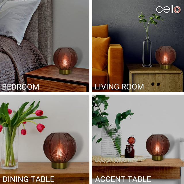 Cello Lighting - Orb Medium Dark Red