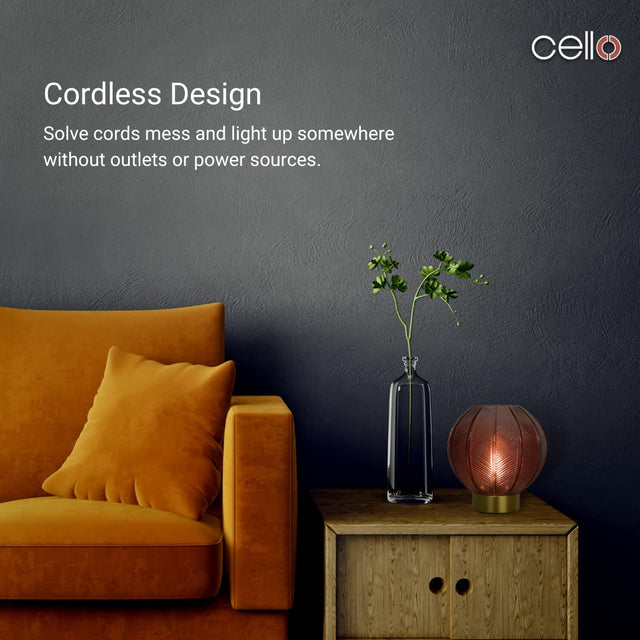 Cello Lighting - Orb Medium Dark Red