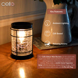 Cello Black Edison Crackle Electric Wax Burner