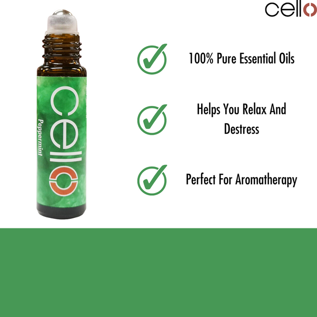 Cello Essential Oil Roll On - Peppermint