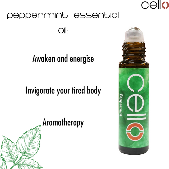 Cello Essential Oil Roll On - Peppermint