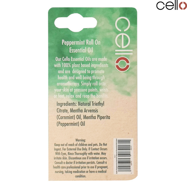 Cello Essential Oil Roll On - Peppermint