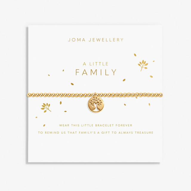 Joma Jewellery Gold Bracelet - Family - A Little