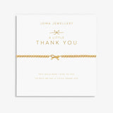 Joma Jewellery Gold Bracelet - Thank You - A Little