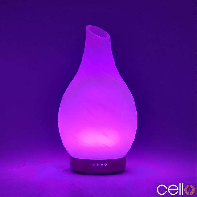 Cello Ultrasonic Diffuser Art Glass - Frosted Large