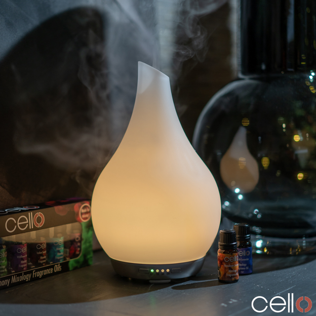 Cello Ultrasonic Diffuser Art Glass - Frosted Large
