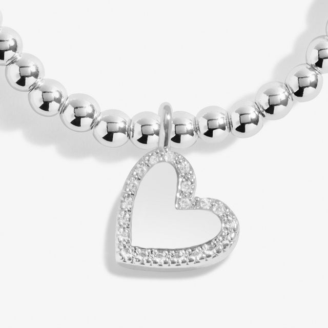 heart shape charm bracelet for mum