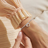 Like a mum to me gift bracelet on hand, silver plated stepmother bracelet