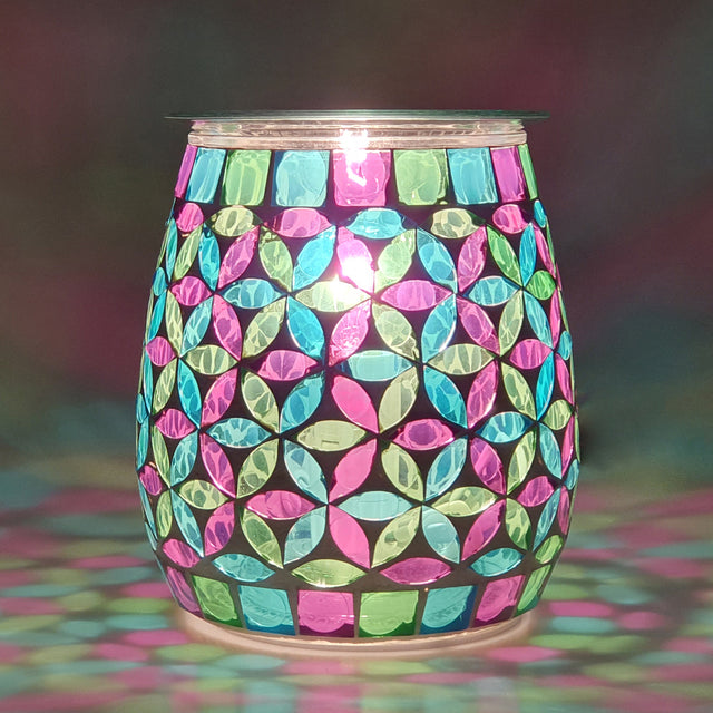 Cello Electric Wax Burner Mosaic Glass - Geometric