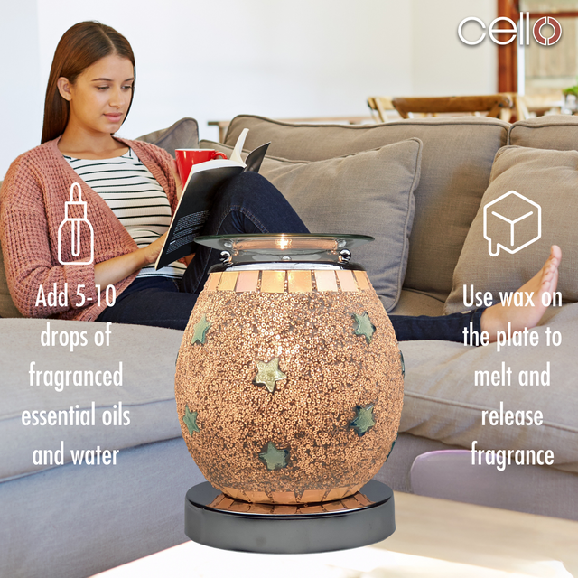 Cello Electric Wax Burner Touch - Mosaic Blue Star