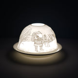 Cello Tealight Dome - Father Christmas