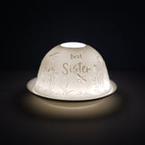 Cello Tealight Dome - Best Sister