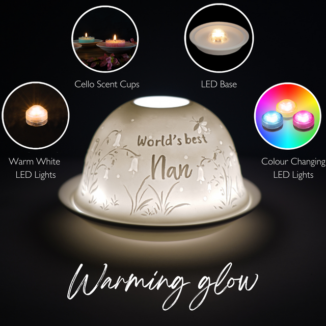 Cello Tealight Dome - Worlds Best Nan