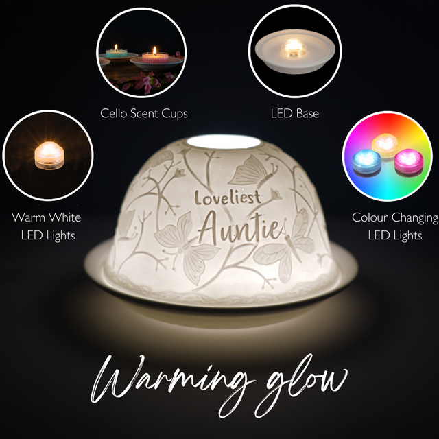 Cello Tealight Dome - Loveliest Auntie