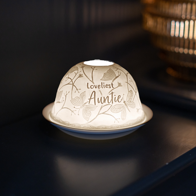 Cello Tealight Dome - Loveliest Auntie