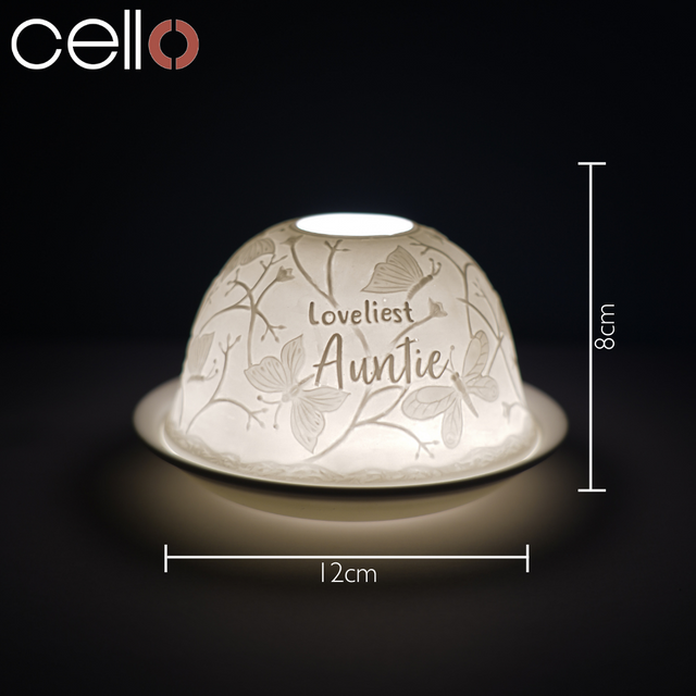 Cello Tealight Dome - Loveliest Auntie