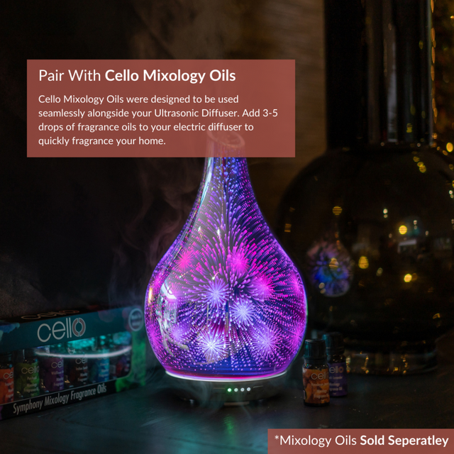 Cello Large Ultrasonic Diffuser - 3D Firework