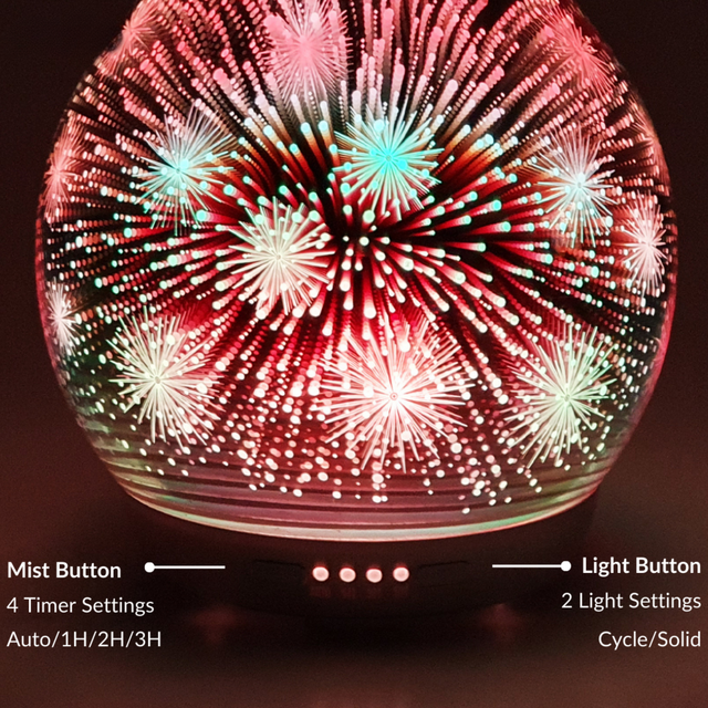 Cello Large Ultrasonic Diffuser - 3D Firework