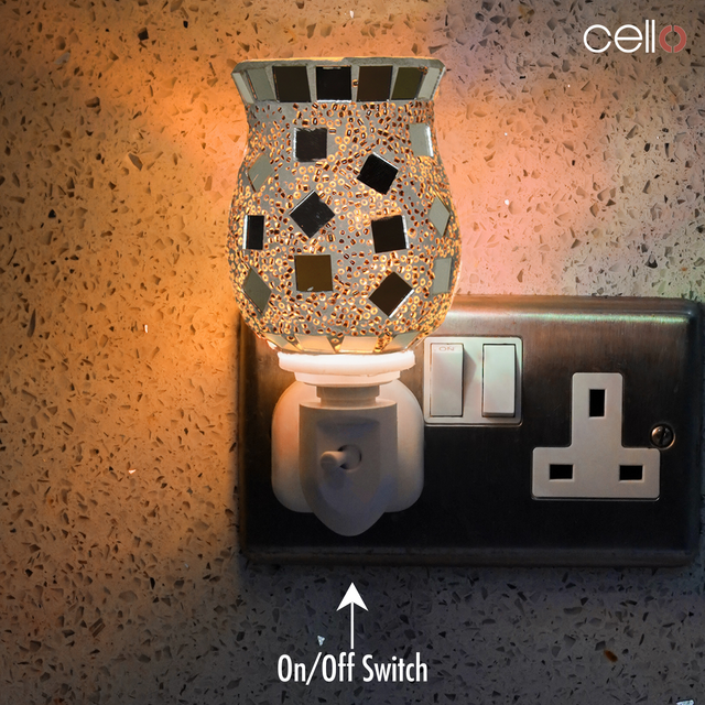 Cello - Sliver Mosaic Plug In Electric Warmer