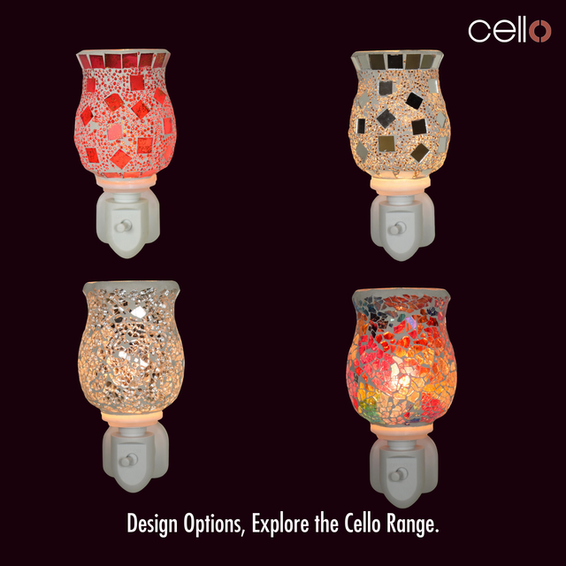 Cello - Sliver Mosaic Plug In Electric Warmer
