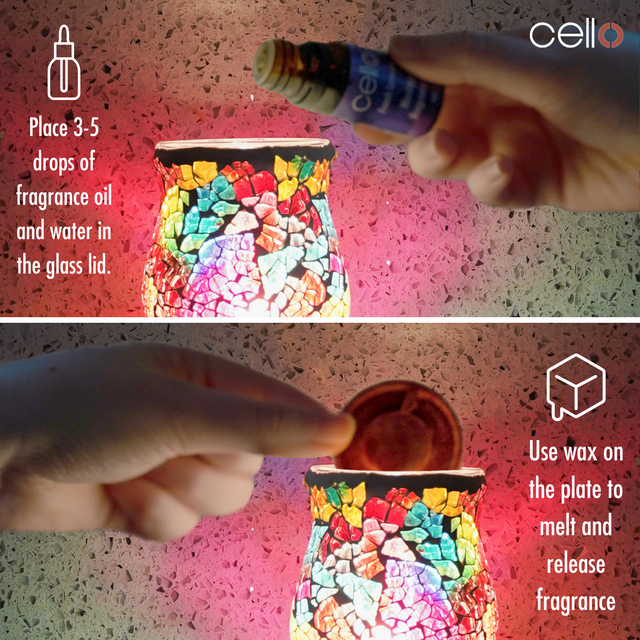 Cello - Glistening Glass Plug In Electric Warmer