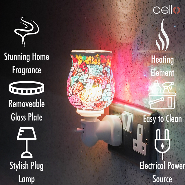Cello - Glistening Glass Plug In Electric Warmer