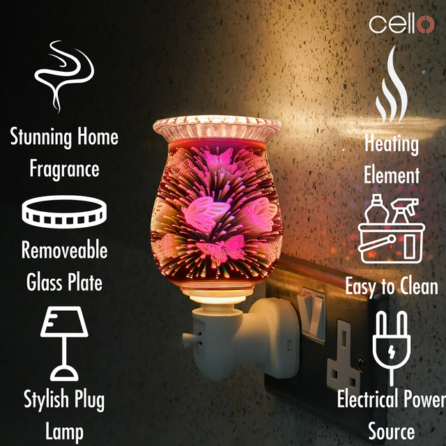 Cello - 3D Plug In Electric Warmer - Butterfly