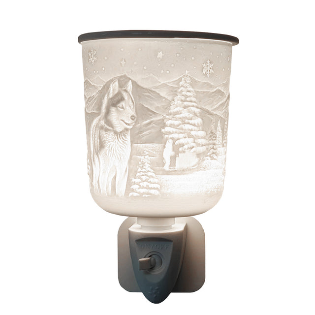 Cello Porcelain Plug In Electric Wax Burner - Husky