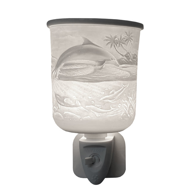 Cello Porcelain Plug In Electric Wax Burner - Dolphin