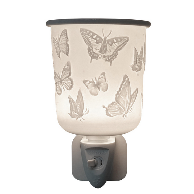 Cello Porcelain Plug In Electric Wax Burner - Butterfly
