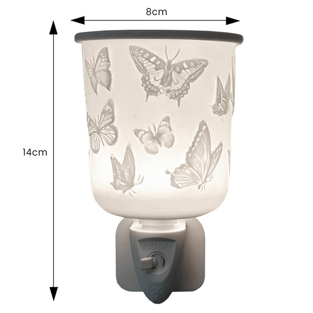 Cello Porcelain Plug In Electric Wax Burner - Butterfly