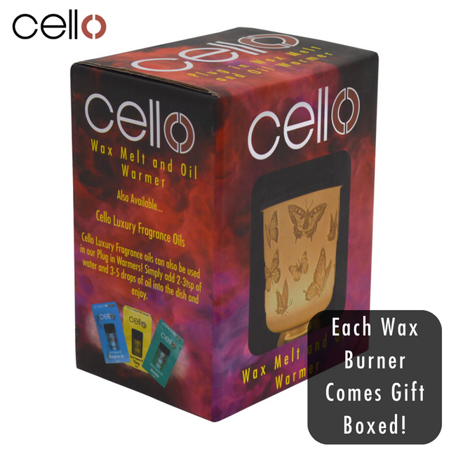 Cello Porcelain Plug In Electric Wax Burner - Butterfly